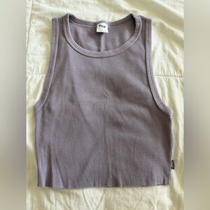 TNA Ribbed Tank Top in Lavender